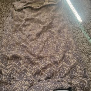 Ombre lace maxi skirt